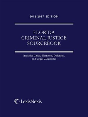cover image of Florida Criminal Justice Sourcebook